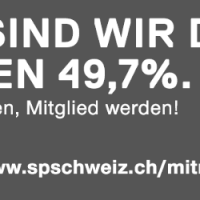 NOCH SIND WIR DIE ANDEREN 49.7% www.spschweiz.ch/mitmachen