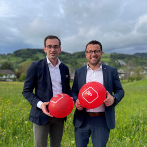 Drin Alaj und Zari Dzaferi, das neue Führungsduo der SP Kanton Zug