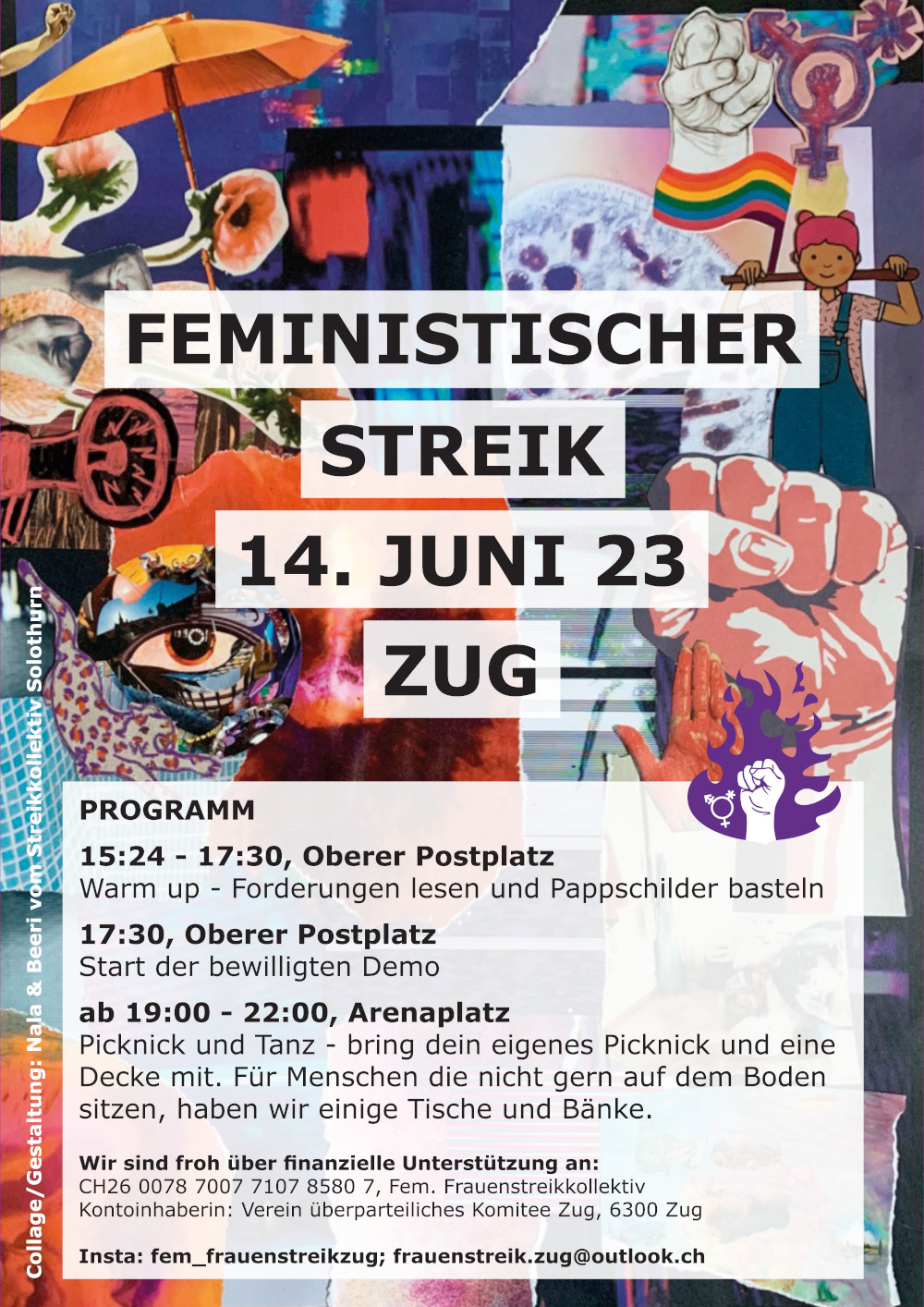 Feministischer Streik 14. Juni 2023 ZUG Feministischer Streik 14. Juni 2023 ZUG