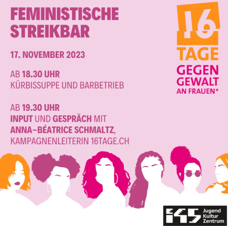 Feministische Streikbar «16 Tage Gegen Gewalt An Frauen*» – SP Kanton Zug