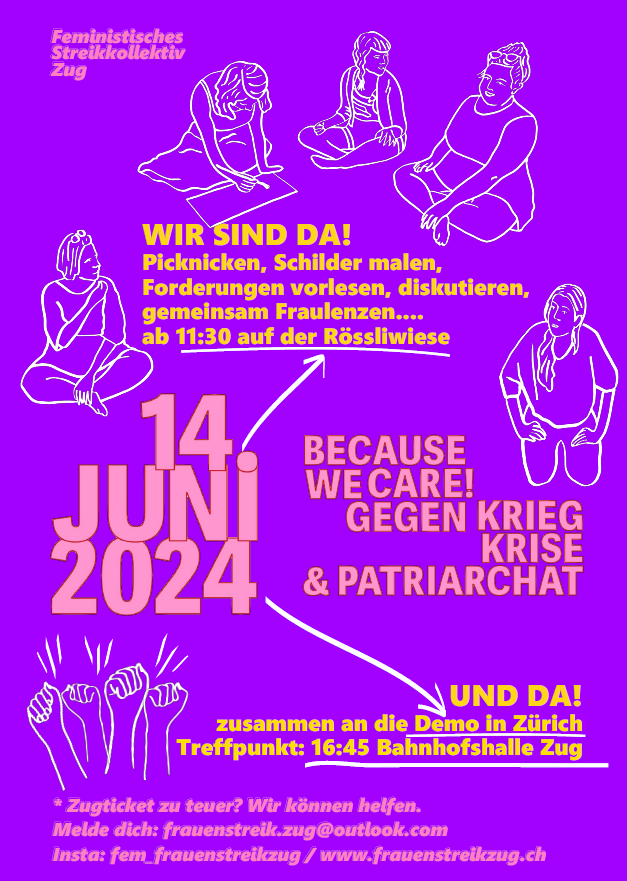 Frauenstreik-Tag 14. Juni 2024 Zug